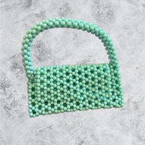 Mint Green Beaded Mini Bag
